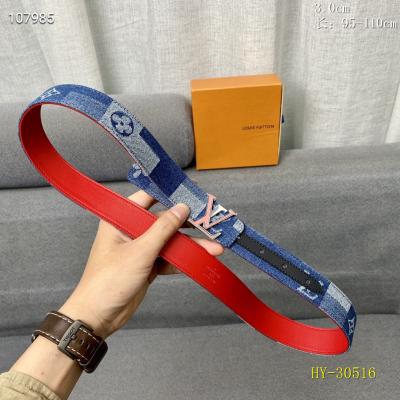 LV Belts 3.0 cm Width 026